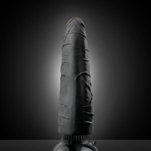 Real Feel Deluxe No. 3 Black 7 inches Realistic Vibrator with Wall Banger Suction Cup Technology. Enjoy the Real Feel of velvet soft