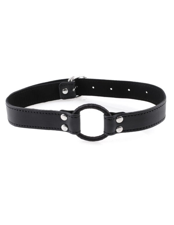 Fetish Fantasy Series. Beginners Open Mouth Gag Black from Pipedream Products. Open wide and say ahhh! with the Beginner's Open Mouth Gag!  This sexy O-ring gag is made for first timers and features a 1.75 inches inside diameter. With the sturdy ring gag