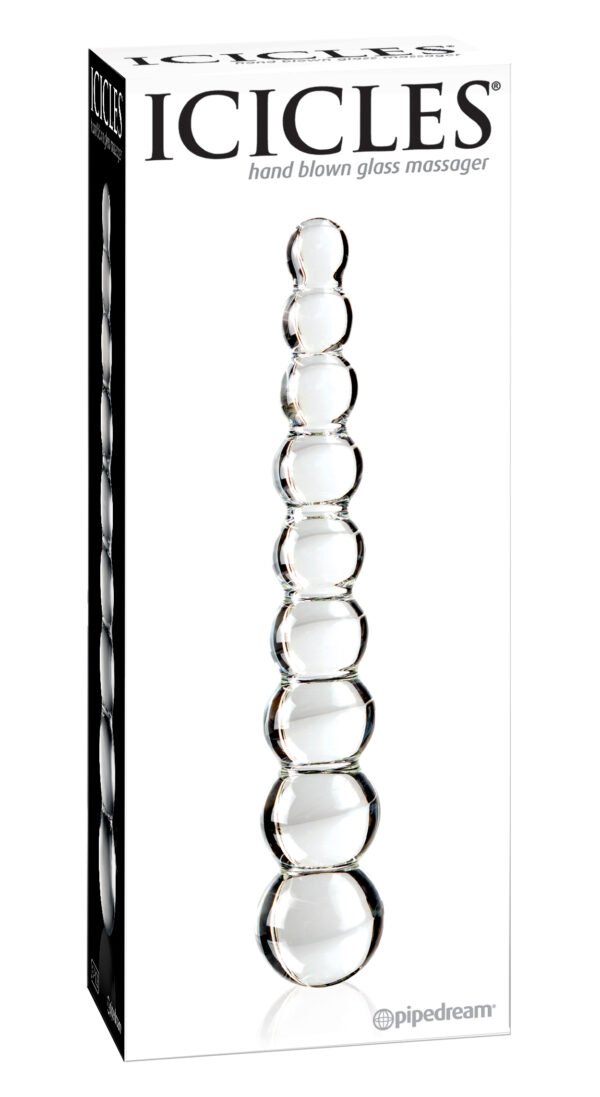 Icicles #2 Glass Anal Beads is an elegant