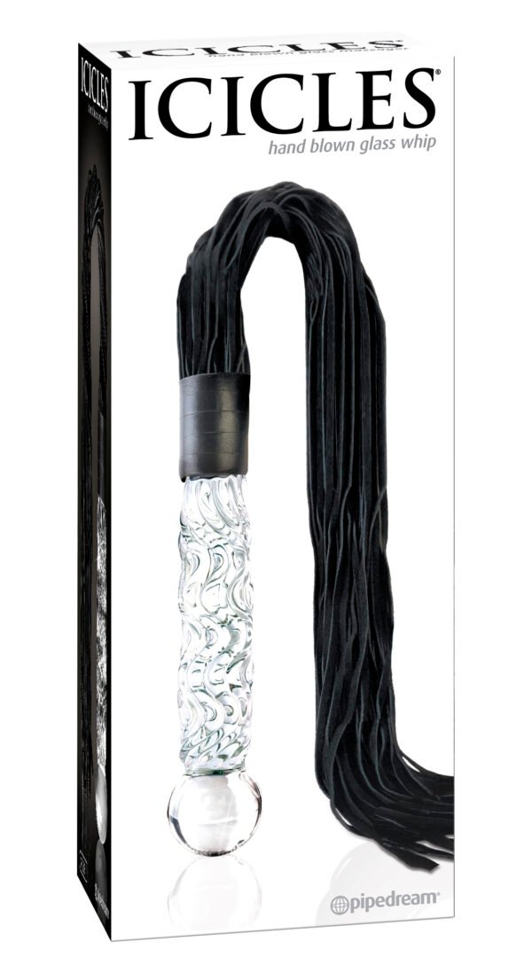 Icicles Number 38 Hand Blown Glass Whip. Elegant