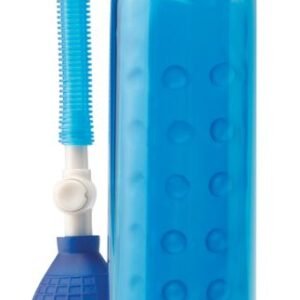 Pump Worx Silicone Pump Blue from Pipedream Products. The Silicone Power Pump will give you the size and confidence you have always dreamed about without any harmful side effects. With each squeeze of the medical style pump ball