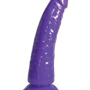 Fetish Fantasy Series Sensual Comfort Strap On Dildo Purple new and improved from Pipedream Products. Strap on is made with her in mind. Sexy elastic waist belt holds the pink flexible strap on comfortably in one place. The long translucent dildo is yours