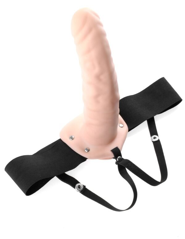 Fetish Fantasy Series 8 inches Hollow Strap On Flesh from Pipedream Products. Have not you always wanted to hang with the big dogs and feel more confident about your size? Your lover knows that size does matter
