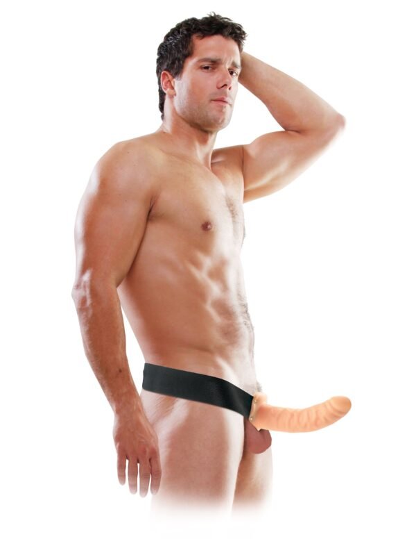FETISH FANTASY 8IN HOLLOW STRAP ON FLESH - Image 3