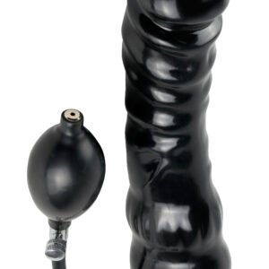 Fetish to the extreme! Fetish Fantasy Extreme Inflatable Ass Blaster Black. Expand your ass to extreme new widths with the Inflatable Ass Blaster! This hardcore pump up vinyl dildo easily inflates with a few squeezes of the medical style pump ball