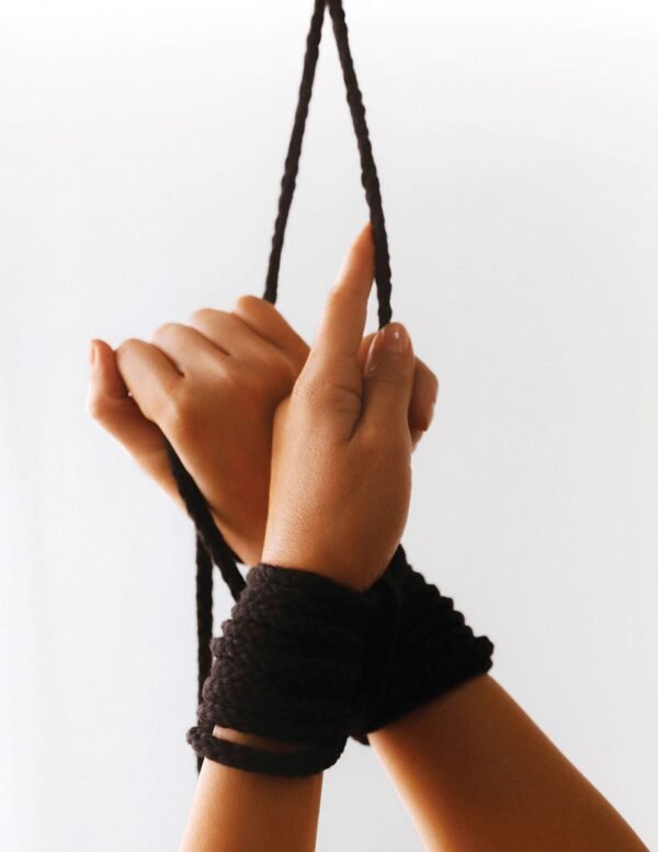 FETISH FANTASY BONDAGE ROPE BLACK 200 FEET - Image 4