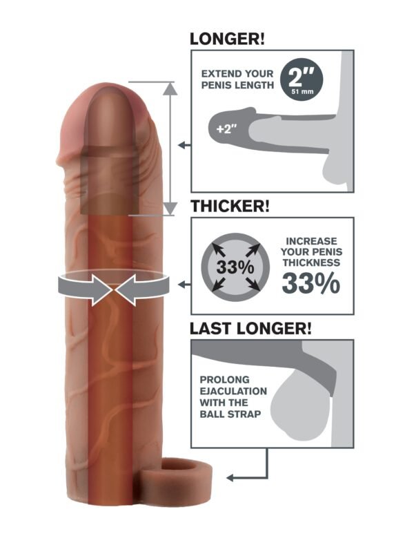 FANTASY X-TENSIONS PERFECT EXTENSION 2IN W/ BALL STRAP - Image 2