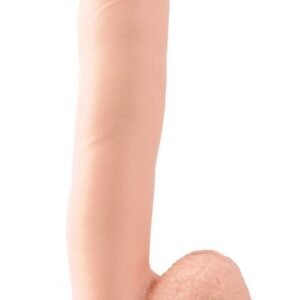 Basix Rubber Works 12 inches Dong with Suction Cup Light Skin Tone Beige Flesh from Pipedream Products. Great for beginners and experts alike