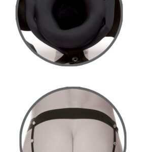 Fetish Fantasy Series Limited Edition Hollow Strap On Black from Pipedream Products. Say goodbye to those embarrassing midway let downs with this Hollow Strap On. Made with phthalate free PVC