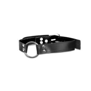Fetish Fantasy Limited Edition O Ring Gag Black from Pipedream Products. Enter a new world of submission with this naughty O Ring Gag. This beginners friendly gag features a small metal O Ring connected to two sturdy PVC straps. The straps adjust to fit m