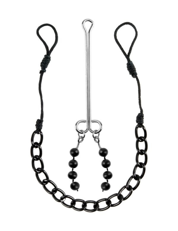 Fetish Fantasy Limited Edition Nipple and Clit Jewelry from Pipedream Products. Make your nipples and clitoris perk with pleasure with this beginners friendly Nipple and Clit Jewelry non-piercing body jewelry. Simply wrap the comfortable Nylon braid aroun