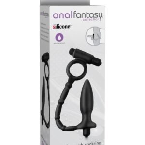Anal Fantasy Collection Ass Kicker with Cock Ring from Pipedream Products. Enjoy the most explosive ejaculation ever with the Ass Kicker with Cock Ring. Made entirely from silky smooth Elite Silicone this wearable plug doubles as a performance enhancing c