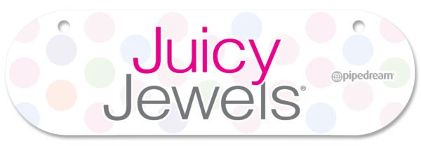 Pipedream Products Juicy Jewels sign to promote line. Materials: Cardboard. Country of origin China. Pipedream Products catalog featured in Juicy Jewels page 2.  Categories: Catalogs