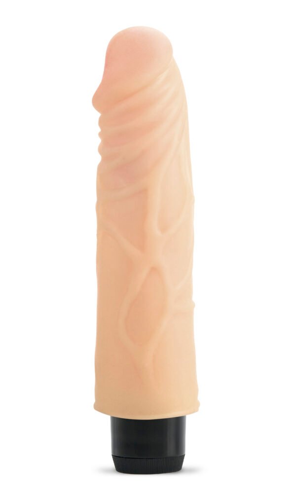 (WD) New and improved! Real Feel Life Like Toys No.10 Vibrator Light Skin Tone Beige Flesh from Pipedream Products. Enjoy the Real Feel of super soft