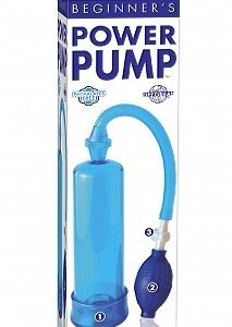 Beginner's Power Pump Blue from Pipedream Products. The Beginners Power Pump will give you the size and confidence you have always dreamed about without any harmful side effects. With each squeeze of the medical style pump ball