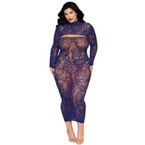 BODYSTOCKING GOWN & SHRUG ECLIPSE Q/S