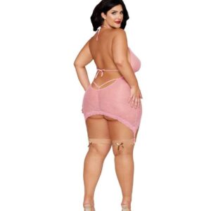 GARTER SLIP & G-STRING PETAL PINK Q/S