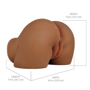 PDX ELITE SHAKE THAT ASS VIBRATING MEGA MASTURBATOR BROWN