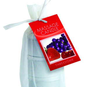 CANDLE 3 PACK EDIBLE CHERRY GRAPE STRAWBERRY