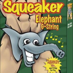 NOVELTY SQUEAKER ELEPHANT G-STRING O/S