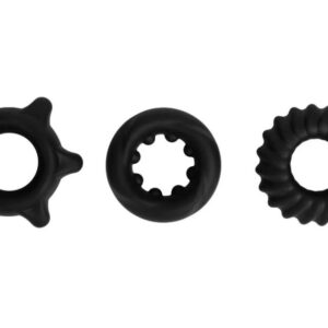 LIQUID SILICONE COCK RING SET OF3