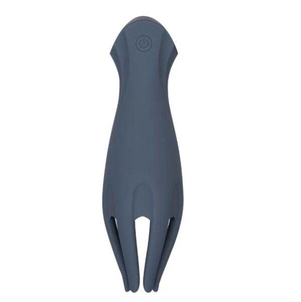 LEO GREY SILICONE TICKLING VIBRATOR