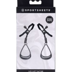 VELVET NOIR TUGGABLE NIPPLE CLAMPS
