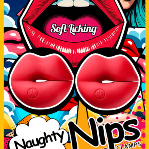 CLOUD 9 MINI LIPS VIBRATING NIPPLE CLAMP PAIR RED