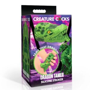 CREATURE COCKS DRAGON TAMER SILICONE STROKER GREEN