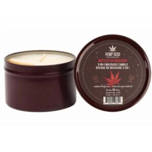 HEMP SEED 3-IN-1 MASSAGE CANDL MISTLETOE MISCHIEF 6OZ