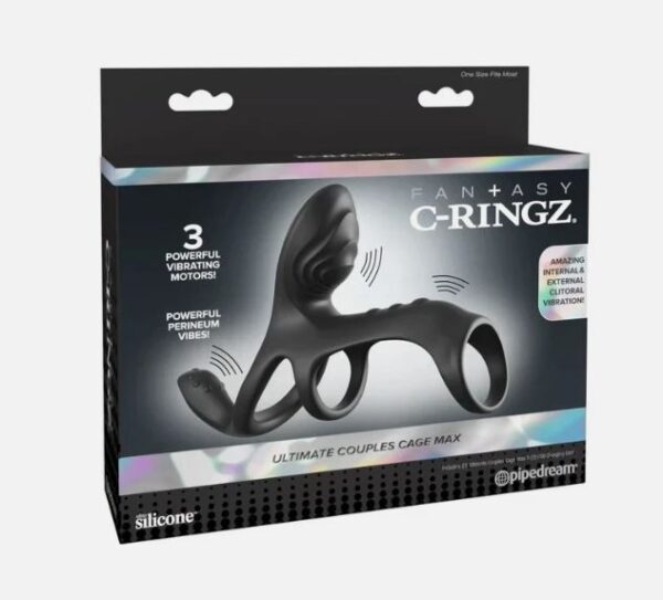 FANTASY C-RINGZ ULTIMATE COUPLES CAGE MAX BLACK