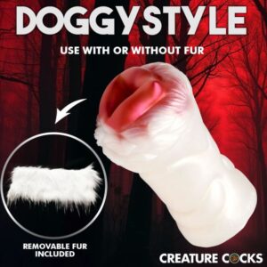 CREATURE COCKS SNOW SHE-WOLF SILICONE STROKER