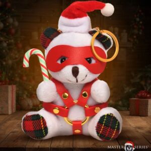 MS HOLIDAY BONDAGE BEAR KEYCHAIN WHITE