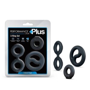 PERFORMANCE PLUS THROTTLE 3 PIECES SET COCK RING&BALL