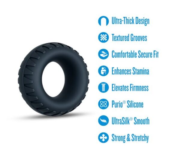 PERFORMANCE PLUS TRACTION TEXTURED COCK RING THICK