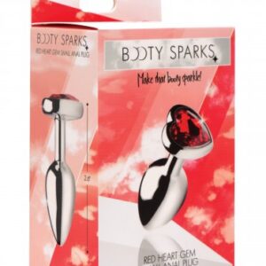 BOOTY SPARKS RED HEART GEM SMALL ANAL PLUG