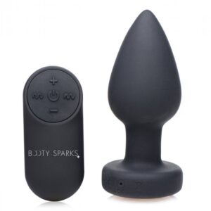 BOOTY SPARKS SILICONE LED PLUG VIBRATING MEDIUM