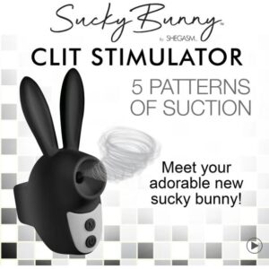SUCKY BUNNY CLIT STIMULATOR BLACK