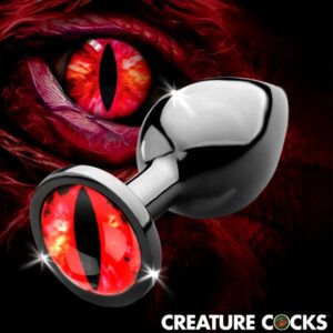 CREATURE COCK SINISTER EYE METAL BUTT PLUG MEDIUM