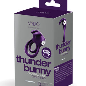 VEDO THUNDER BUNNY DUAL RING RECHARGEABLE PERFECTLY PURPLE