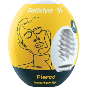 SATISFYER FIERCE MASTURBATOR EGG YELLOW (NET)