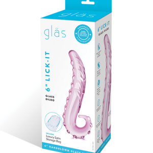 GLAS 6 LICK-IT GLASS DILDO "