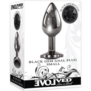 EVOLVED GEM BLACK ANAL PLUG SMALL