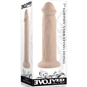EVOLVED 7IN GIRTHY VIBRATING DONG LIGHT