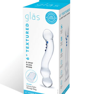 GLAS 6 CURVED G-SPOT GLASS DILDO "