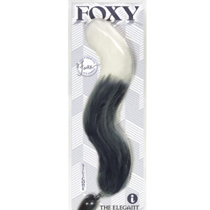 FOXY TAIL SILICONE BUTT PLUG GREY