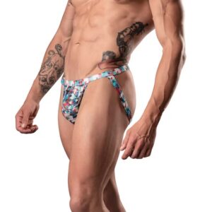 YOUR LACE OR MINE JOCK STRAP RED WHITE & BLUE L/XL