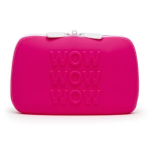 HAPPY RABBIT WOW SMALL PINK SILICONE ZIP STORAGE BAG