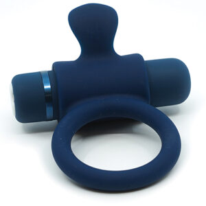 SENSUELLE SILICONE BULL RING NAVY BLUE
