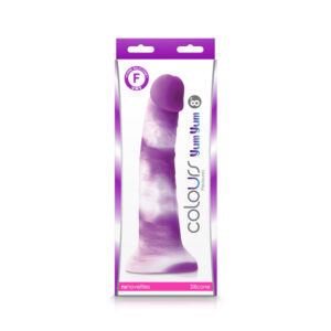 COLOURS PLEASURES YUM YUM 8IN DILDO PURPLE